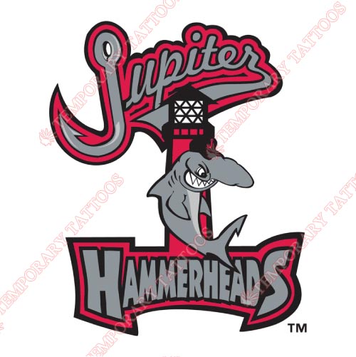 Jupiter Hammerheads Customize Temporary Tattoos Stickers NO.7910